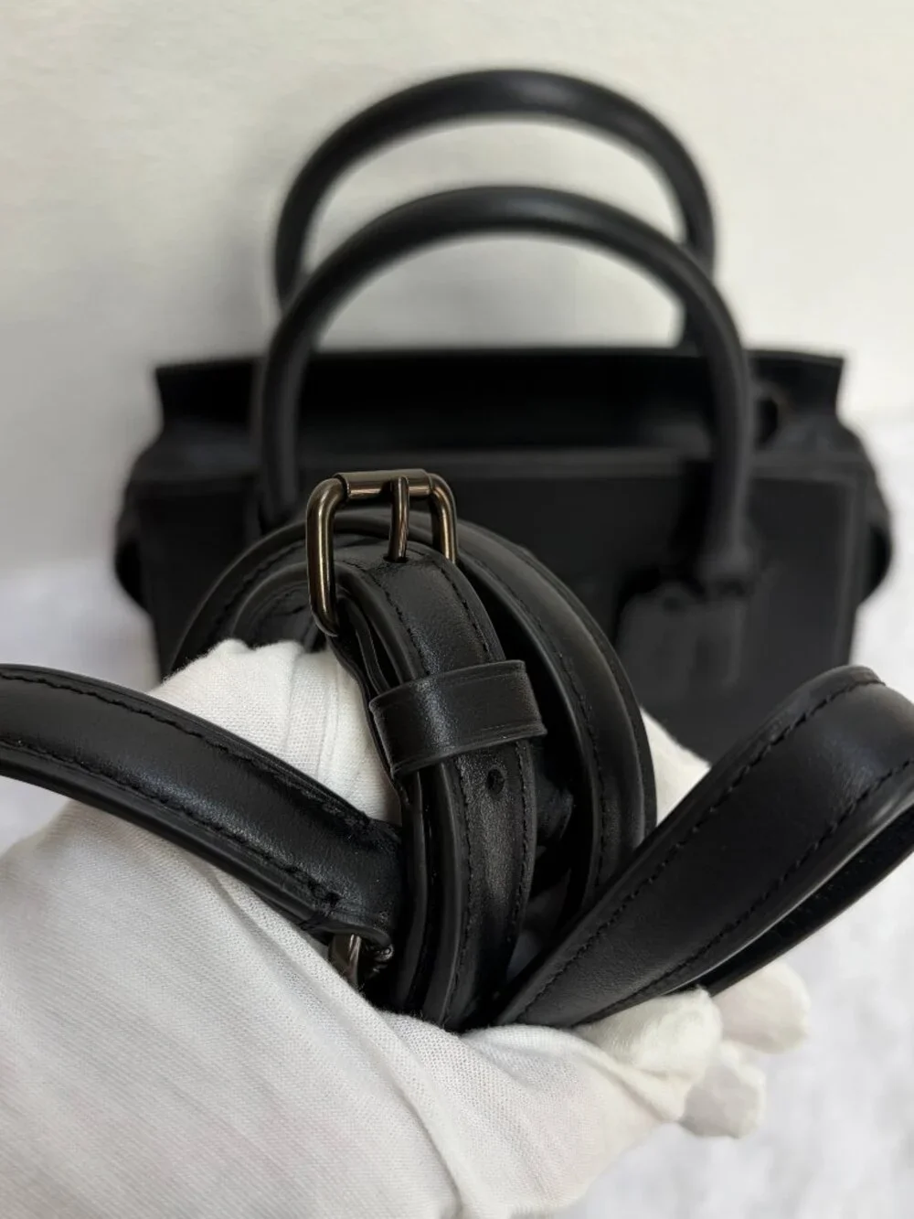 NWOT COACH Andrea Carryall Bag - Smooth Black Napa Leather - CP081 - MSRP $428